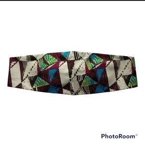 Headband African Fabric Cotton Ethnic Thick Elastic Back Stretch Handcrafted